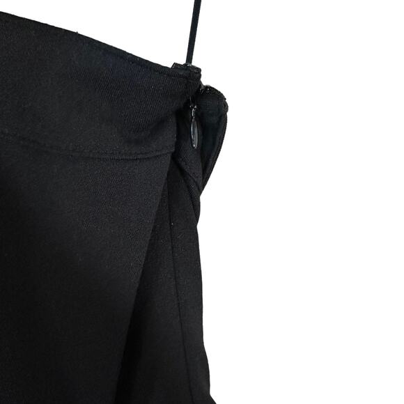 Chelsea28 New Mixed Media Color Block Halter Midi Dress Turquoise Black Sz Small - Picture 7 of 12